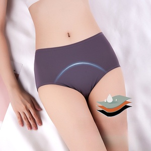 Customized <strong>Plus</strong> <strong>Size</strong> M-8XL Mesh Breathable Nylon <strong>Period</strong> <strong>Panties</strong> - High Waist Anti-Leak Menstrual Underwear - Reusable Postpartum - Product Image 2