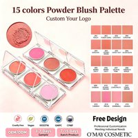 Palette de fard à joues mat vegan personnalisable avec votre logo, imperméable, longue tenue, soyeux, hautement pigmenté, en stock, vente en gros