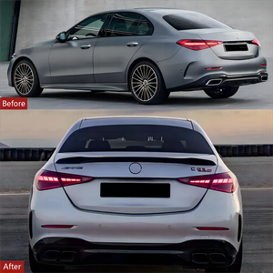 Difusor trasero con puntas de escape para <span class=keywords><strong>Mercedes</strong></span> Clase C W206 <span class=keywords><strong>C43</strong></span> C63 C63amg tubo de escape sin tubo de escape - Product Image 2