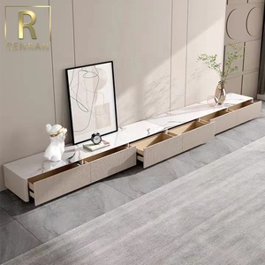 Bảng Đá Siêu Dài Hiện Đại Tủ <span class=keywords><strong>TV</strong></span> Bàn Trà Ánh Sáng Kết Hợp Tranh Hiện Đại Sang Trọng Với Tủ Đựng Thiết Kế Mới Nhất <span class=keywords><strong>Tv</strong></span> Đơn Vị - Product Image 5