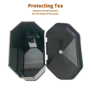 Fashion Design Custom Blikken Exotische Doos Flip Cover Grote Losse Thee Koffie Blikje Thee Metalen Blikken Container Met Deksel - Product Image 5