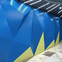 Revêtement mural en aluminium perforé durable avec fonction acoustique pour systèmes de façade ventilée, panneau en aluminium perforé