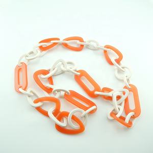 Vintage Léopard Acétate Acrylique Résine Écaille de tortue Chaîne <span class=keywords><strong>Collier</strong></span> <span class=keywords><strong>Grain</strong></span> Écaille fait main <span class=keywords><strong>Collier</strong></span> de Chaîne - Product Image 4