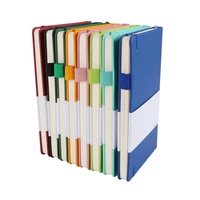 Cuaderno de Tapa Dura A5 Personalizado de Alta Calidad, Diario de Cuero con Impresión en Blanco y Soporte Elástico para Bolígrafo