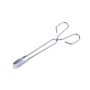 Green Smooth Stainless Steel Trash Tongs 20cm Durable Household Cleaning Tool - Product Image 1