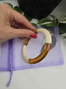 Elegant Handmade Resin <b>Bangles</b> For Women With Unique Color Designs Durable And Trendy - Product Image 5