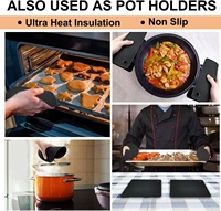 Maniques de four en silicone résistantes à la chaleur, tapis antidérapant en silicone, dessous de plat pour la cuisine, pour saisir casseroles, ouvrir les bocaux et protéger le comptoir