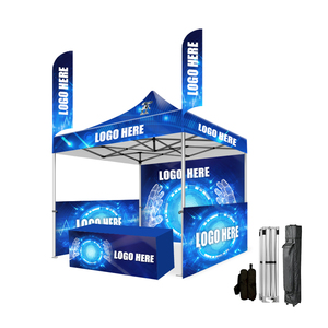 Carpa para Ferias Comerciales <span class=keywords><strong>de</strong></span> Fácil Montaje, Gazebo <span class=keywords><strong>de</strong></span> 3x3m con Logotipo Personalizado, Carpa Retráctil Económica para Grandes Eventos al Aire Libre, 10x10 pies - Product Image 1