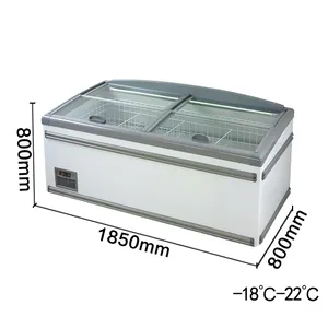 MUXUE comercial refrigerador supermercado combinación isla congelador-Frost-la combinación de congelador