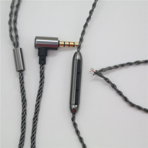 3.5mm Type C <b>Stereo</b> Earphone <b>Cable</b> 8 Strand Silver Plated With Mic And Tuning Function For Mobile Phone - Product Image 1