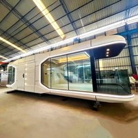 Villa Moderne 2 Chambres Type Capsule Spatiale Préfabriquée Suisse, Maison Mobile Étanche, Pod de Vie, Maisons Préfabriquées en Gros