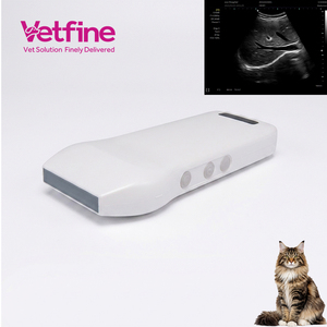 Sonda de Ultrasonido Inalámbrica Portátil, Sonda de Ultrasonido Wifi y USB, Sonda de Ultrasonido Veterinaria Convexa en Blanco y Negro - Product Image 1