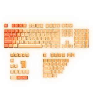 现货批发橙色键帽小型全套153按键PBT升华电脑机械键盘 - Product Image 6