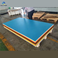 Plaque en PEHD WAYTOP de qualité marine résistante aux UV 4x8, plaque sandwich solide en plastique ABA, service de découpe sur mesure