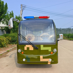 Autobús turístico eléctrico de 17 asientos, coche patrulla de seguridad del campus, autobús de cuatro ruedas de color ventilador - Product Image 2