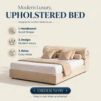 Lit en tissu élégant et contemporain, design de tête de lit moderne et luxueux, meubles de chambre à coucher, lit rembourré en velours pour lit king-size et queen-size