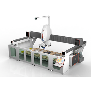 Máy cắt đá CNC năm trục Mingke với động cơ PLC & bạc đạn dành cho đá cẩm thạch, đá granit, bàn làm việc lớn 3200x2000mm, dễ vận hành - Product Image 2