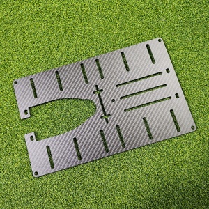 แผ่นคาร์บอนไฟเบอร์กันลื่นสำหรับฝึกซ้อมพัตต์กอล์ฟ SwingPerfect พร้อมบล็อกสามเหลี่ยมซิลิโคนสำหรับฝึกการเลี้ยงลูกกอล์ฟ - Product Image 6