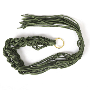 Hot Sale Plant Hanger Vintage-Inspired Nylon Rope Wall Hanging Planter <b>Basket</b> <b>for</b> Garden Home Decor - Product Image 4
