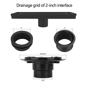 Base de Drenaje para Ducha Uni-Green para Tubos de 2 Pulgadas de Diámetro Exterior Instalación de Drenaje Lineal con Junta de Goma ABS - Product Image 5