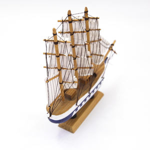 Barca a vela in legno modello nave barca a vela Decor modello fatto a mano oggetti decorativi per soggiorno modello di nave in legno - Product Image 6