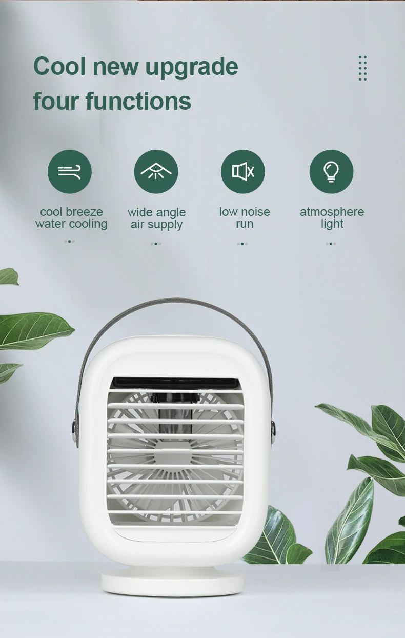 OEM factory water ice cooling USB oscillating auto table fans mini rechargeable mist Portable Cooler Fan