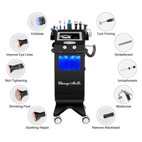 Appareil de beauté à microdermabrasion Hydro Crystal 11 en 1, peeling au diamant, jet d'eau oxygénée, peeling Aqua Facial Skin