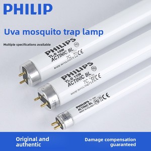 Lampada UV Philips Actinic BL TL-D18W/10 - Tubo Blacklight G13 per Trappole per Insetti, Luce Attraente per Insetti Sicura con Basso Contenuto di UV-B - Product Image 1