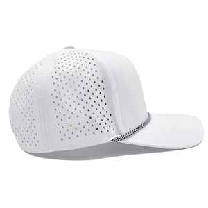 Cappello da Golf Sportivo Unisex a Cinque Pannelli Personalizzato in Poliestere/Nylon Impermeabile con Fori Perforati al Laser - Product Image 4