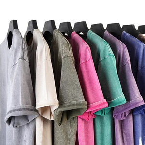 Camiseta Oversize de Algodón 100% de Alta Calidad para Hombre, Estilo Urbano Retro Vintage, Manga Corta, Casual, Anti-Pilling, ¡Oferta Caliente! - Product Image 1