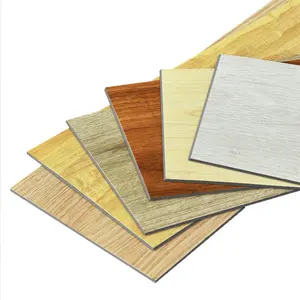 UDK 나무 SPC 바닥 비닐 럭셔리 텍스처 PVC 돌 플라스틱 복합 나무 판자 바닥 타일 스티커