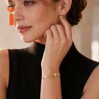 S925 Sterling zilveren armband met in elkaar grijpende hart-ster moissanite, verstelbare verlengketting, pavé ronde stenen, Valentijnsdag sieraden
