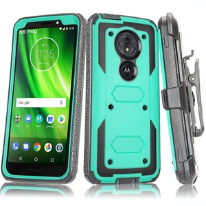 เคสโทรศัพท์กันกระแทก MOTO <span class=keywords><strong>G6</strong></span> PLAY Armor Design 3-in-1 สำหรับ Motorola MOTO <span class=keywords><strong>G6</strong></span> พร้อมผิวสัมผัสแบบขัดเงา มีสินค้าในสต็อก - Product Image 5