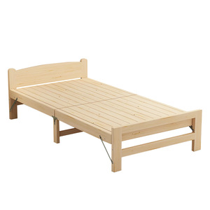 Solid Wood Folding Bed Durable Rental Home Single Bed Frame Small Space Office Hospital Nap <strong>Cot</strong> - Product Image 6