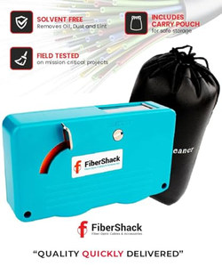 Boîte de nettoyage de câbles à fibres optiques OEM ODM Fibershack, lot de 3, nettoie les connecteurs de câbles à fibres optiques SC LC, inclut des capuchons anti-poussière pour - Product Image 3