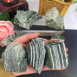 All'ingrosso cristallo naturale di cristallo grezzo <span class=keywords><strong>pietra</strong></span> grezza <span class=keywords><strong>verde</strong></span> Zebra <span class=keywords><strong>diaspro</strong></span> <span class=keywords><strong>pietra</strong></span> grezza per la decorazione domestica - Product Image 2
