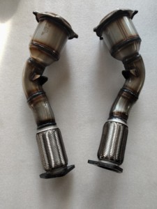 Convertisseur catalytique en acier inoxydable BINGCHUAN, montage direct pour Porsche Cayenne 4.8L V8, deux côtés, 2008-2010, Euro VI - Product Image 2