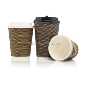 Wholesale Take Away 10oz 16oz 100 Biodegradable Pla Smoothie Cups Custom Printed Drink Coffee Cup Lid Disposable Coffee Paper Cu