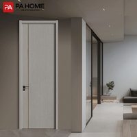 Porte intérieure en bois de chambre à coucher simple de conception moderne luxueuse de PA dernière avec le cadre en aluminium