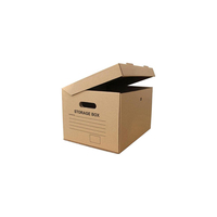 Caja de Cartón Estándar Económica para Almacenamiento de Archivos con Tapas
