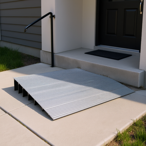 Rampa ajustable de aluminio de 6 pulgadas para umbral de puerta, para sillas de ruedas, scooters y sillas eléctricas - Product Image 2