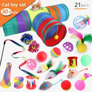 ของเล่นอุโมงค์แมวแบบพับได้3ทางเพื่อการศึกษาสัตว์เลี้ยงโพลีเอสเตอร์อย่างยั่งยืนสำหรับสุนัขแมวเล่นการ์ตูนกระดาษพีซี - Product Image 1