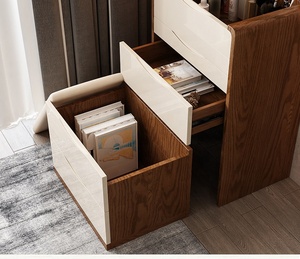 <strong>Dressing</strong> <strong>Table</strong> with Mirror Bedroom Wooden <strong>Corner</strong> Dresser Modern Simple <strong>Small</strong> Saving Space Folding Office Bathroom Tianjin YIFAN - Product Image 5