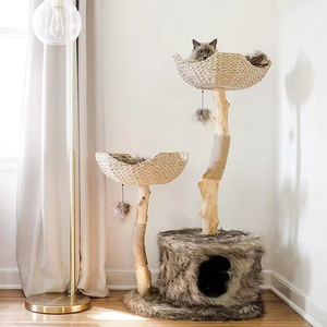 Tour <span class=keywords><strong>à</strong></span> <span class=keywords><strong>chat</strong></span> de luxe moderne pour grands chats, <span class=keywords><strong>arbre</strong></span> <span class=keywords><strong>à</strong></span> gratter pour chats <span class=keywords><strong>à</strong></span> branches réelles - Product Image 2