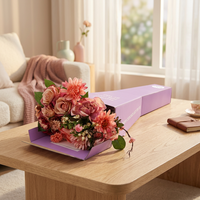 Boîte à fleurs et roses rigide personnalisée en papier, idéale pour gâteaux, cosmétiques, vin, parfums, chocolats, bonbons, bijoux, cadeaux de Noël – Charme séduisant