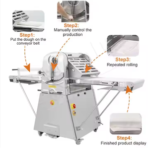 <span class=keywords><strong>Machine</strong></span> à croissants, laminoir à pâte pour pâtisserie, <span class=keywords><strong>pizza</strong></span>, pain, laminoir manuel pour pâtisserie - Product Image 3