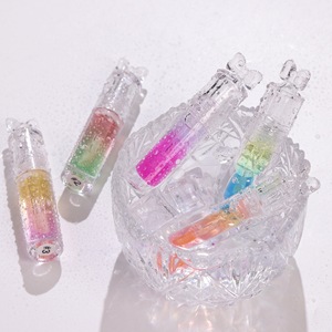 Two Tone Plant Fruit Lip Plumper Oil Lip Gloss No Logo Color Changing Lip Balm Moisturizing <b>Lipstick</b> Wholesale In Stock - Product Image 3