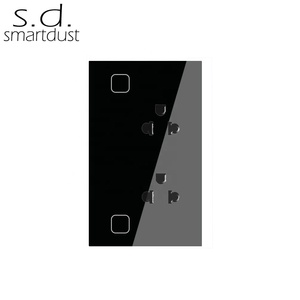 Smartdust Universal Smart Home Improvement Plug EE. UU./<span class=keywords><strong>Tailandia</strong></span>/Vietnam <span class=keywords><strong>Tipo</strong></span> Vidrio templado Moderno Wifi <span class=keywords><strong>Enchufe</strong></span> de pared 2 Ac 10A 5M - Product Image 1