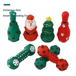 Nouveaux produits pour animaux de compagnie 2025 Jouets à mâcher en vinyle de Noël écologiques pour chiens-Jouets durables pour - Product Image 3