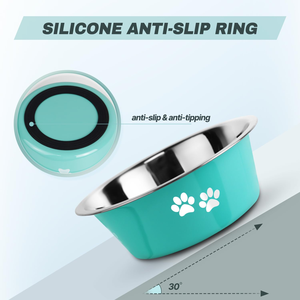 Venta al por Mayor de Nuevos Productos, Platos para Perros con Impresión a Color, Platos de Acero Inoxidable para Agua y Comida para Mascotas - Product Image 2